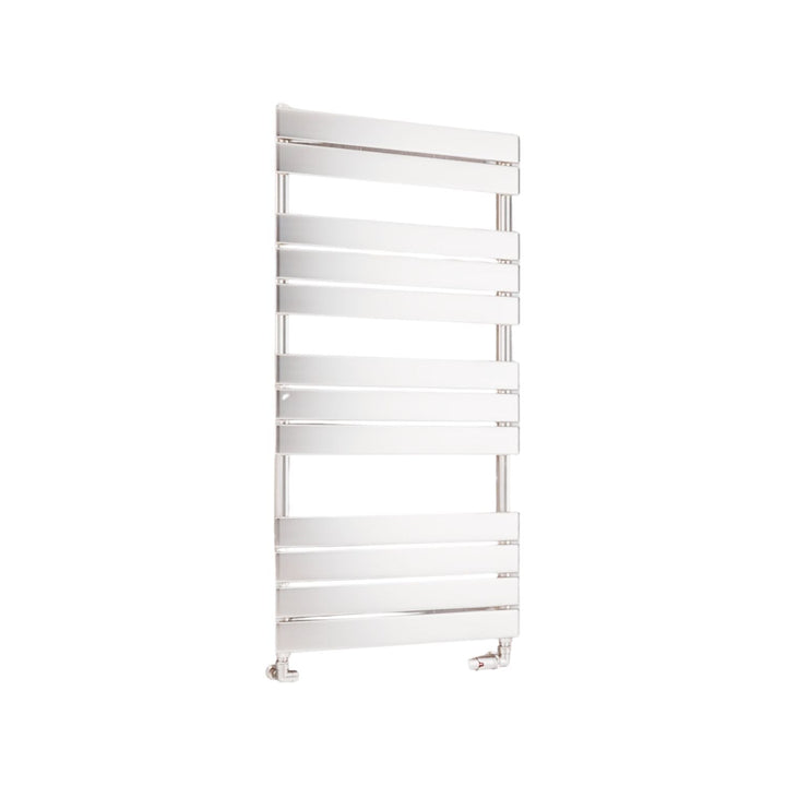 Eastbrook Staverton Tube on Tube Gloss White Steel Vertical Heated Towel Rails