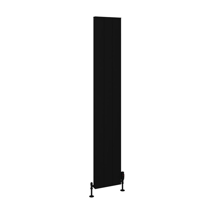 Eastbrook Vesima Matt Black Vertical Aluminium Radiators