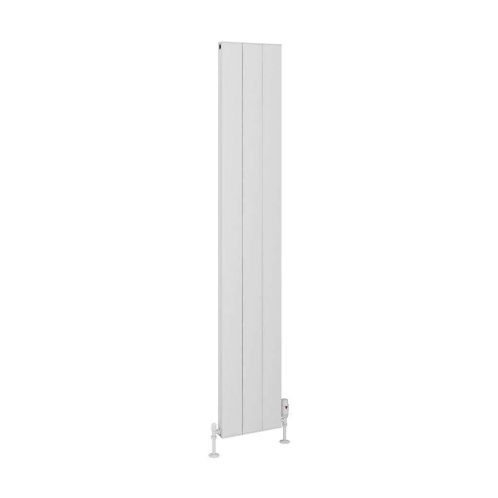 Eastbrook Vesima Matt White Vertical Aluminium Radiators
