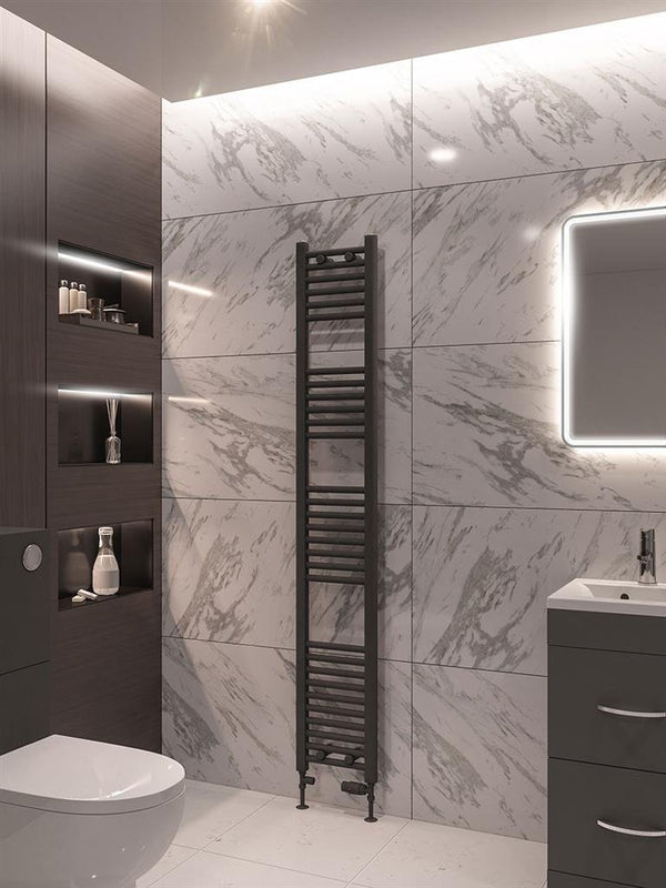 Eastbrook Wingrave Matt Anthracite Straight Multi Towel Rails