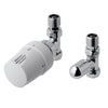 Eastbrook - Wingrave Straight TRV and Lockshield - chrome & White