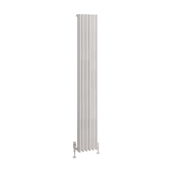 Eastbrook Witney Matt White Vertical Aluminium Radiators