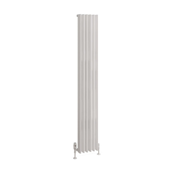 Eastbrook Witney Matt White Vertical Aluminium Radiators