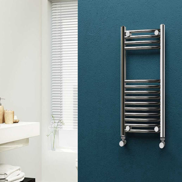 Eastgate 22mm Steel Chrome Curved Heated Towel Rails