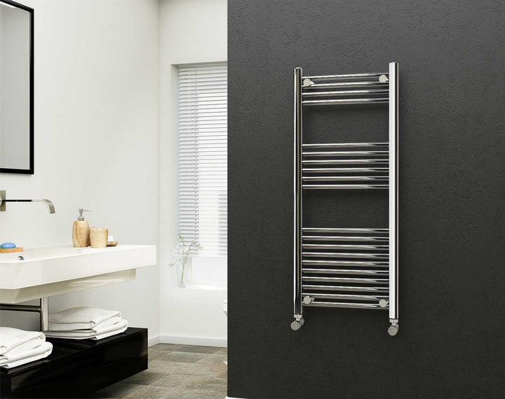 Eastgate 22mm Steel Chrome Straight Heated Towel Rails