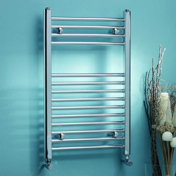 Eastgate 22mm Steel Chrome Straight Heated Towel Rails