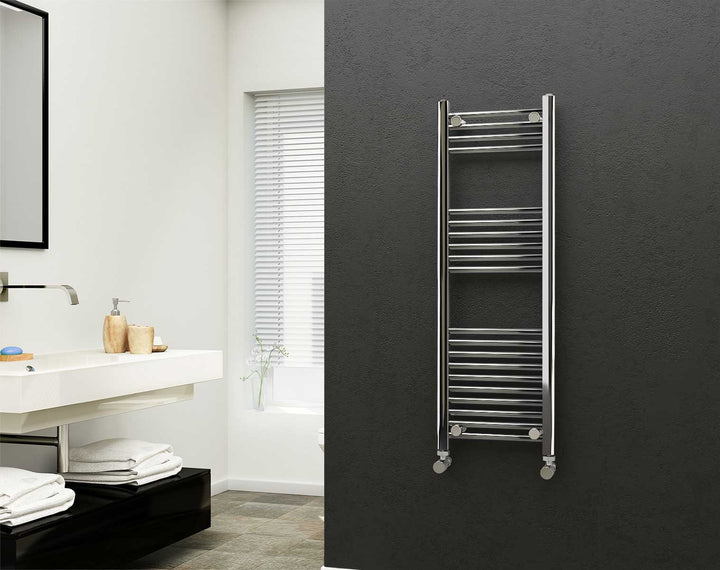 Eastgate 22mm Steel Chrome Straight Heated Towel Rails