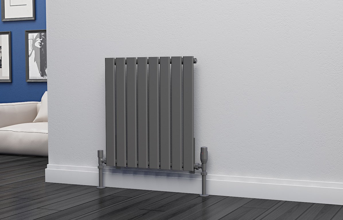 Eastgate Eben Steel Anthracite Single/Double Panel Horizontal Designer Radiators - Central Heating
