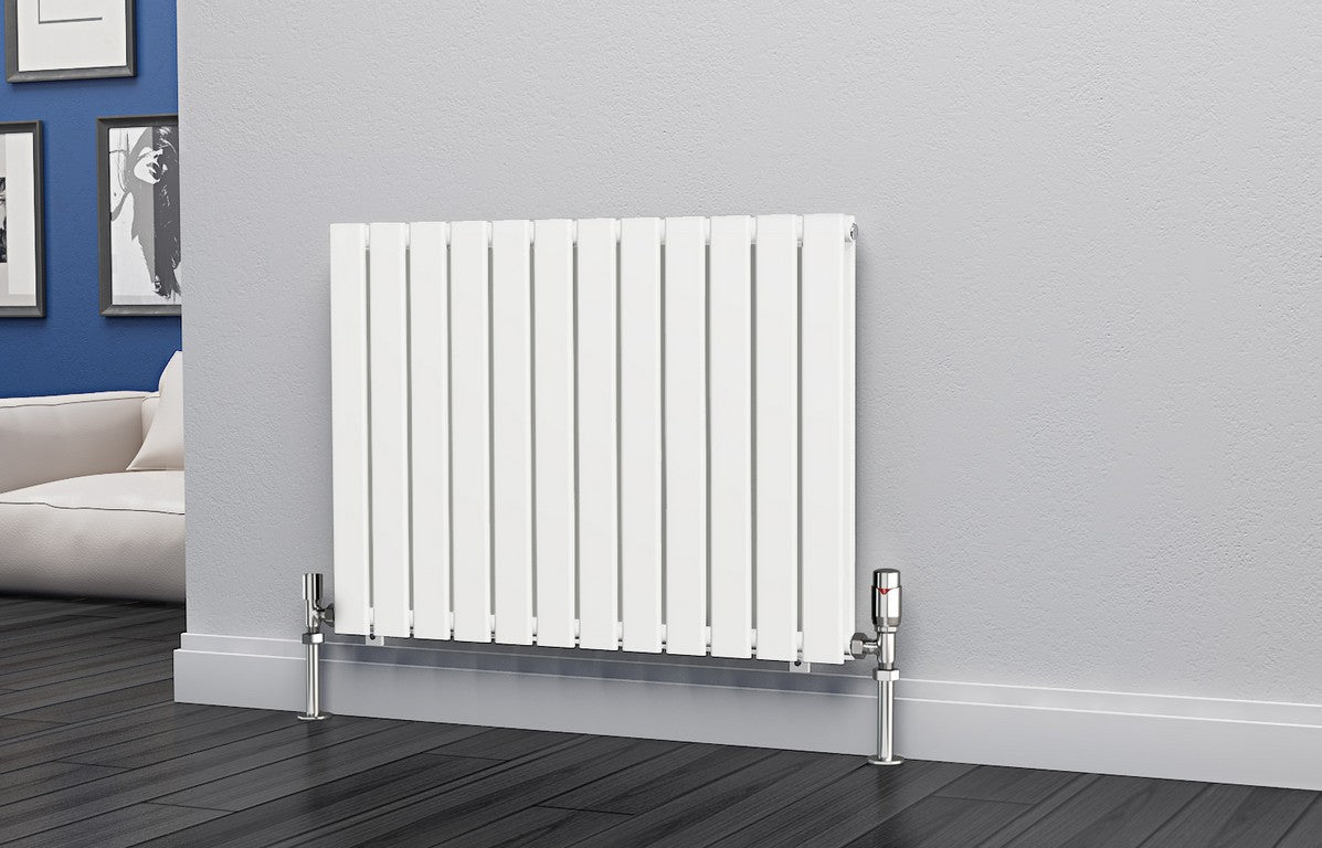 Eastgate Eben Steel White Single/Double Panel Horizontal Designer Radiators - Central Heating
