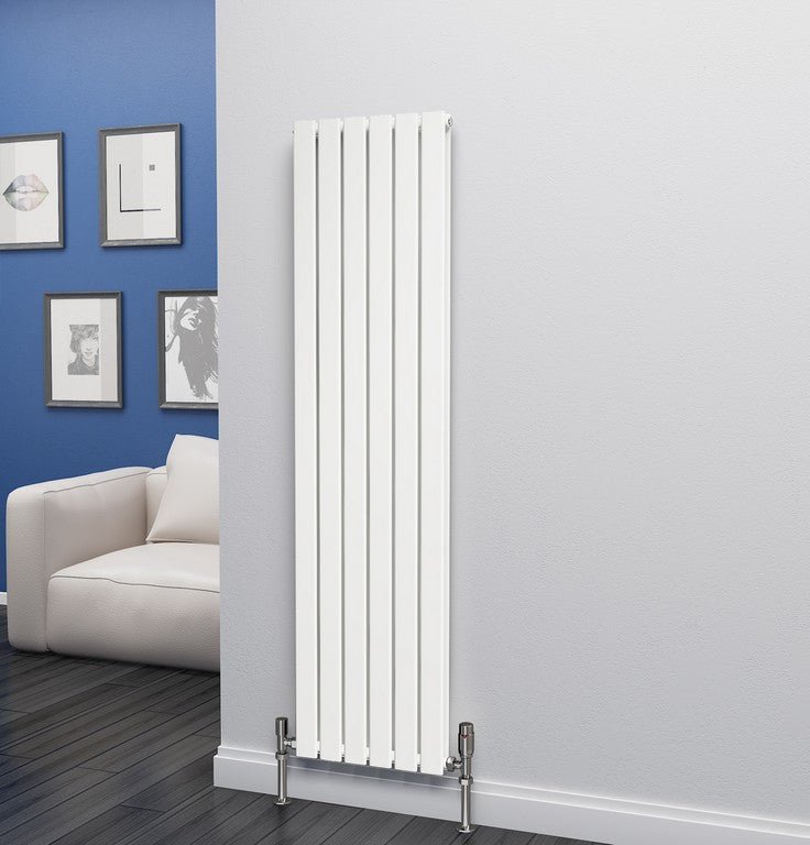 Eastgate Eben Steel White Single/Double Panel Vertical Designer Radiators - Central Heating
