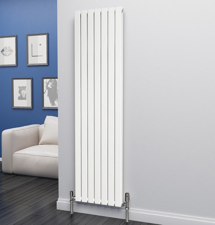 Eastgate Eben Steel White Single/Double Panel Vertical Designer Radiators - Central Heating