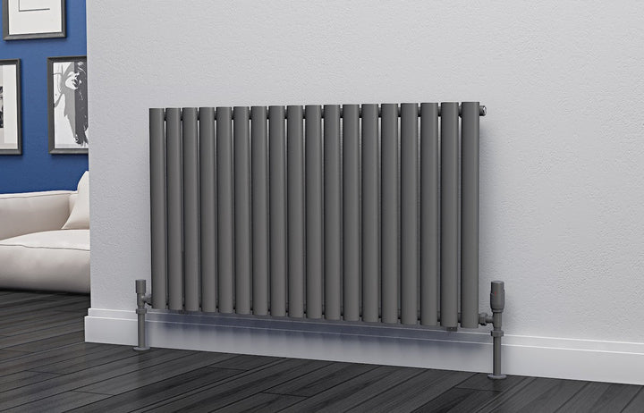 Eastgate Eclipse Steel Anthracite Single/Double Panel Horizontal Designer Radiators - Central Heating