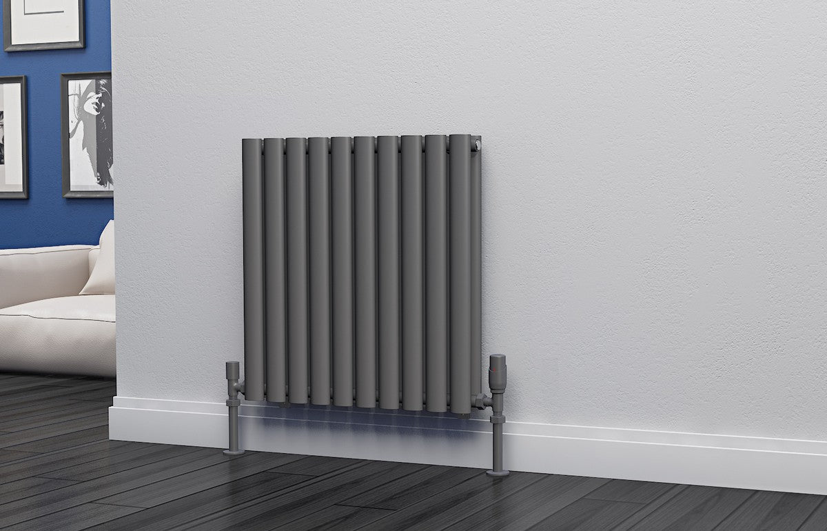 Eastgate Eclipse Steel Anthracite Single/Double Panel Horizontal Designer Radiators - Central Heating