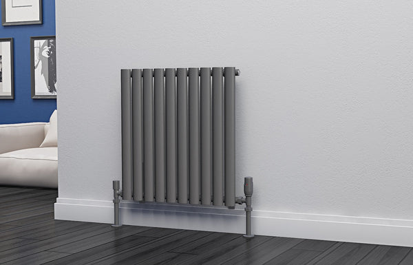 Eastgate Eclipse Steel Anthracite Single/Double Panel Horizontal Designer Radiators - Central Heating