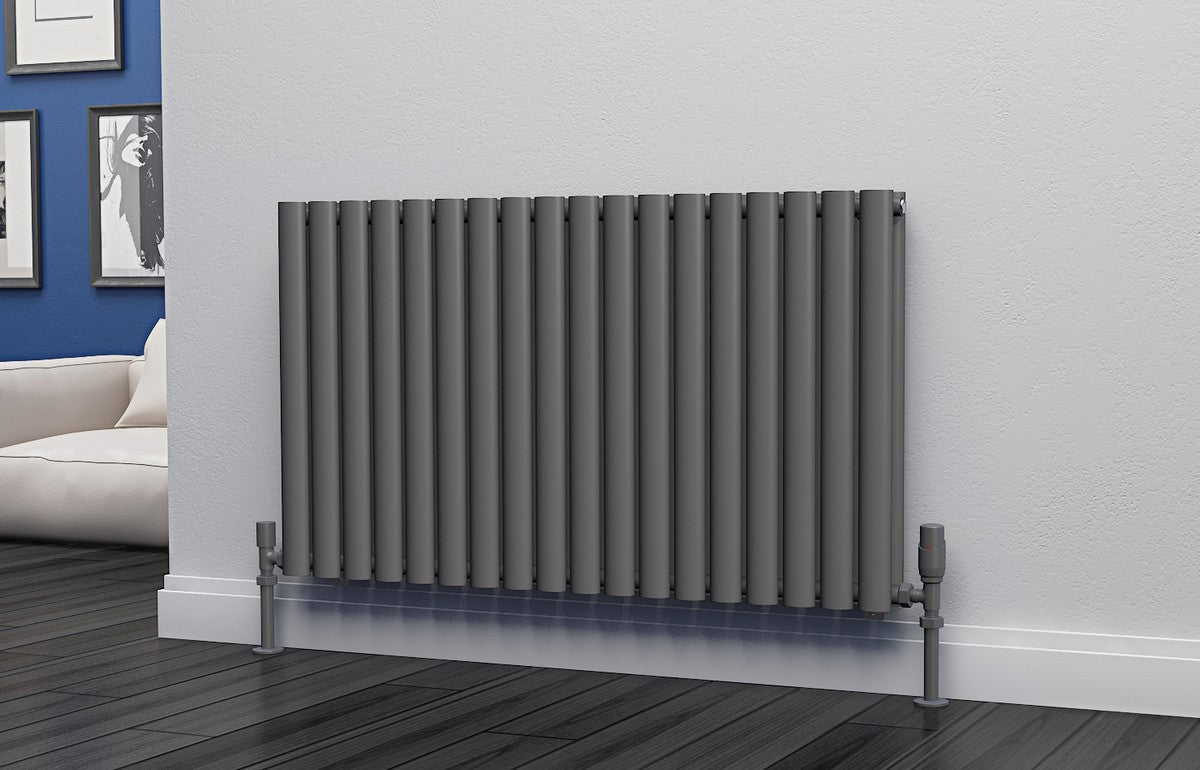 Eastgate Eclipse Steel Anthracite Single/Double Panel Horizontal Designer Radiators - Central Heating