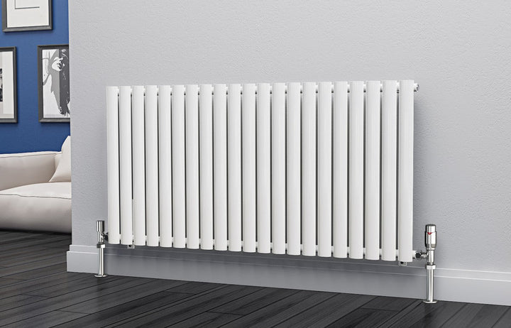 Eastgate Eclipse Steel White Single/Double Panel Horizontal Designer Radiators - Central Heating