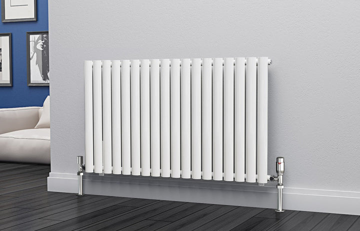 Eastgate Eclipse Steel White Single/Double Panel Horizontal Designer Radiators - Central Heating