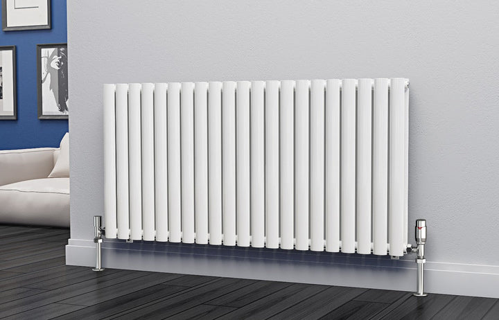 Eastgate Eclipse Steel White Single/Double Panel Horizontal Designer Radiators - Central Heating