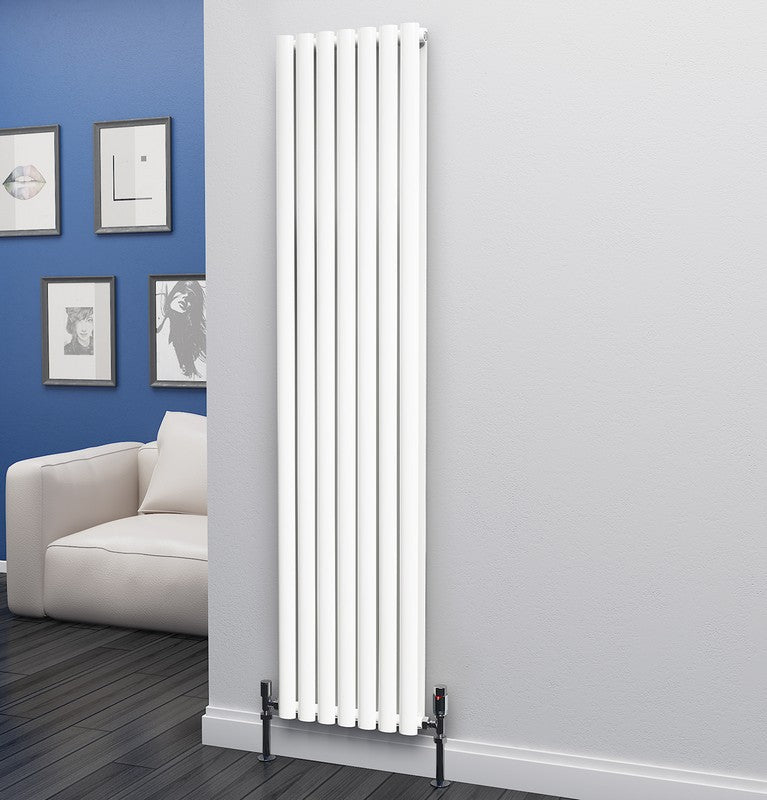 Eastgate Eclipse Steel White Single/Double Panel Vertical Designer Radiators - Central Heating