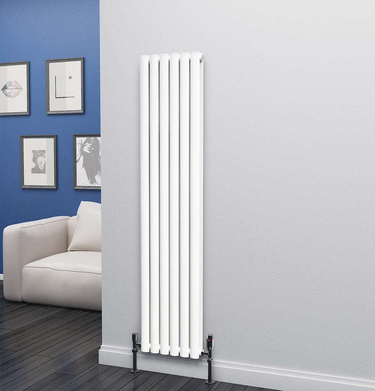 Eastgate Eclipse Steel White Single/Double Panel Vertical Designer Radiators - Central Heating