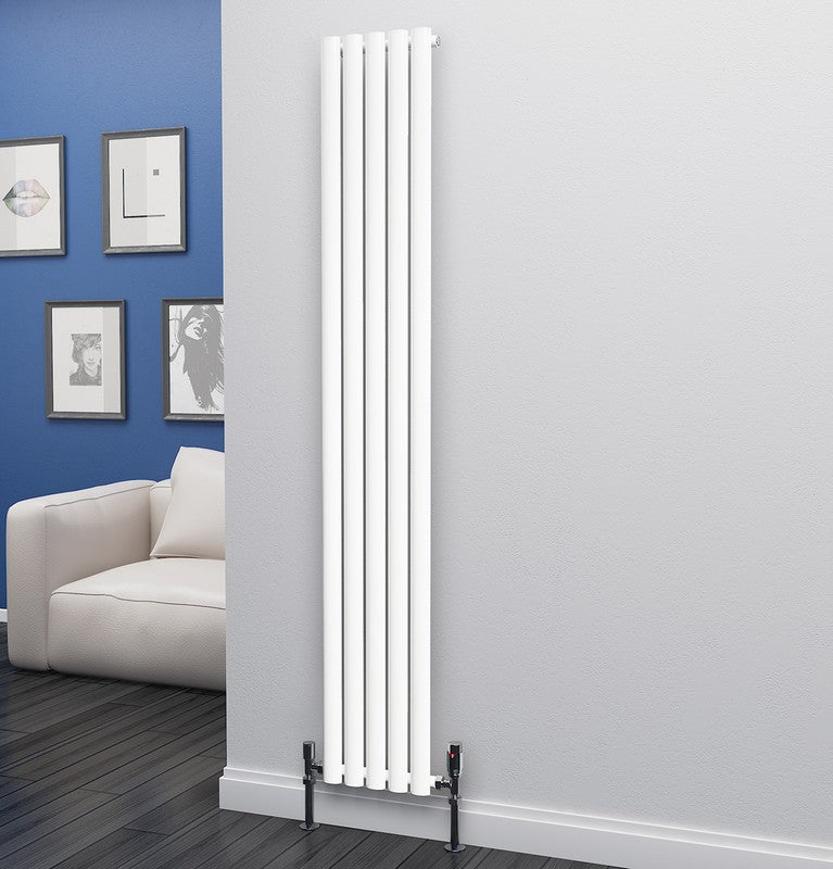 Eastgate Eclipse Steel White Single/Double Panel Vertical Designer Radiators - Central Heating