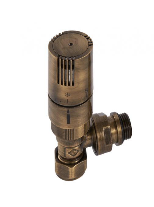 Eastgate Kingston TRV Straight Tradational Radiator Valve Antique Brass