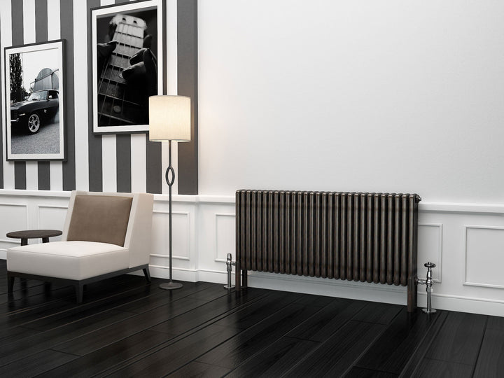 Eastgate Lazarus Raw Metal Lacquer Horizontal 3/4 Column Radiators