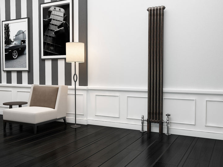 Eastgate Lazarus Raw Metal Lacquer Vertical 2 Column Radiators