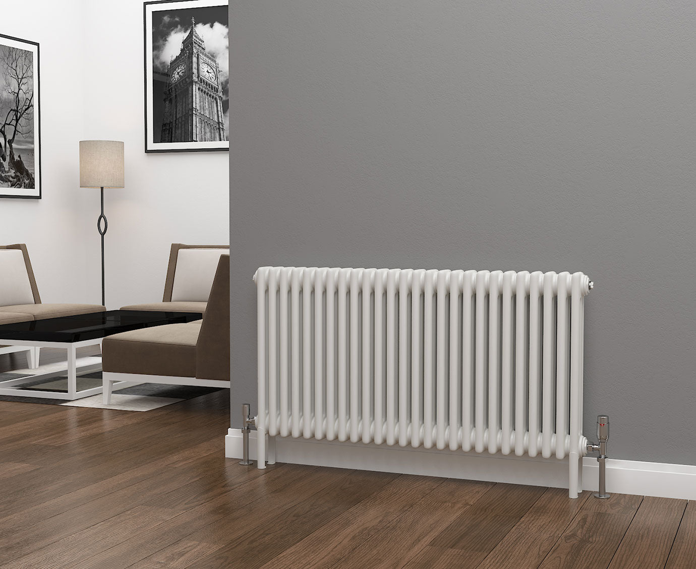 Eastgate Lazarus White Horizontal 2/3/4 Column Radiators