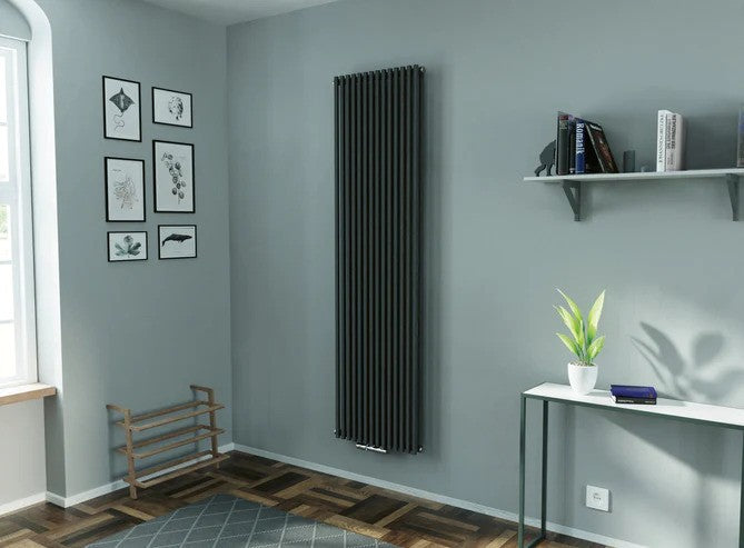 Eucotherm Atlas Anthracite Vertical Reverse Panel Radiator