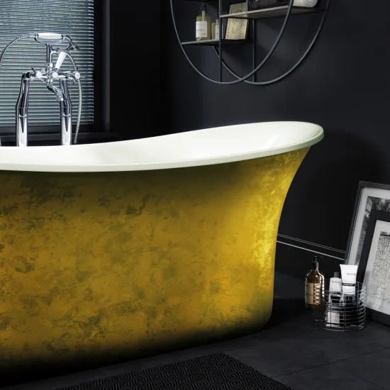 Elementa 1810mm Gold Freestanding Bath