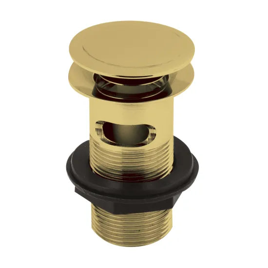 Hudson Reed  Push Button Basin Waste Brushed Brass