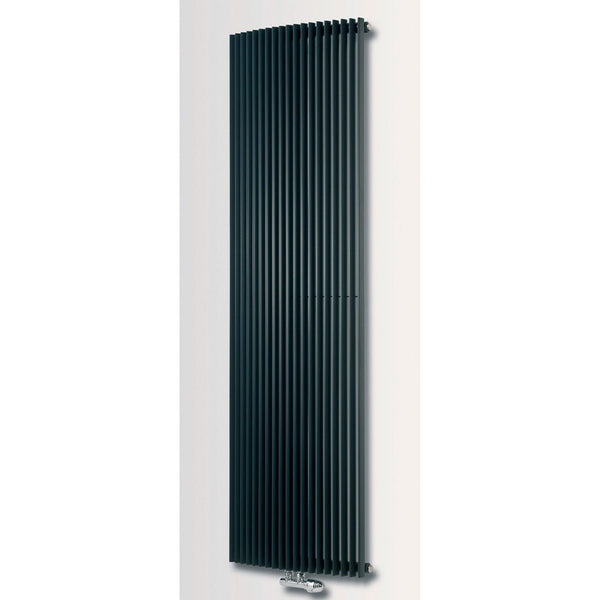 Eucotherm Corus Tube Single Panel Anthracite Vertical Designer Radiator