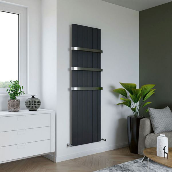 Eucotherm Eris Anthracite Aluminium Vertical Radiator