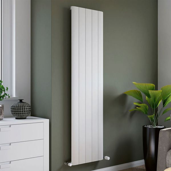 Eucotherm Eris White Aluminium Vertical Radiator