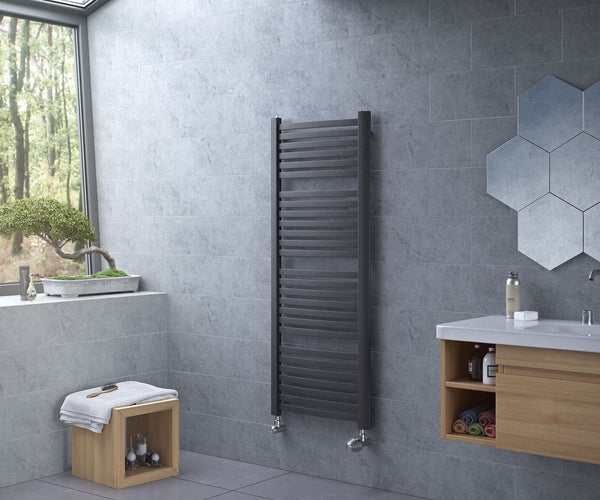 Eucotherm Fino Anthracite Ladder Towel Rail Radiator