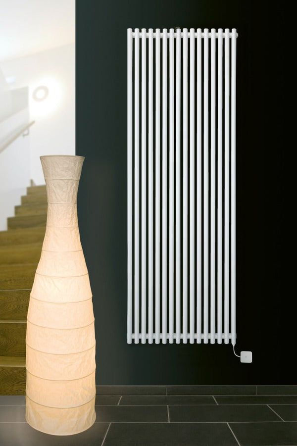 Eucotherm Gaja Single White Tube Vertical Designer Radiator