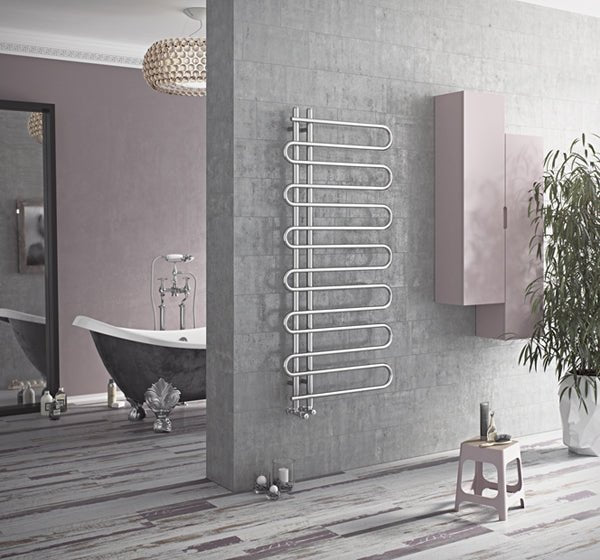 Eucotherm Mamba Chrome Ladder Towel Rail Radiator