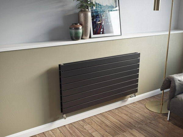 Eucotherm Mars Duo Anthracite Double Flat Panel Horizontal Radiator