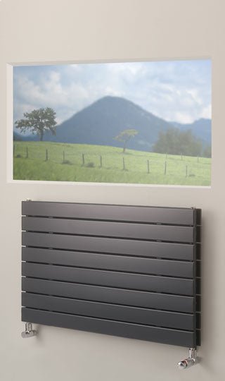 Eucotherm Mars Duo Silver Double Flat Panel Horizontal Radiator