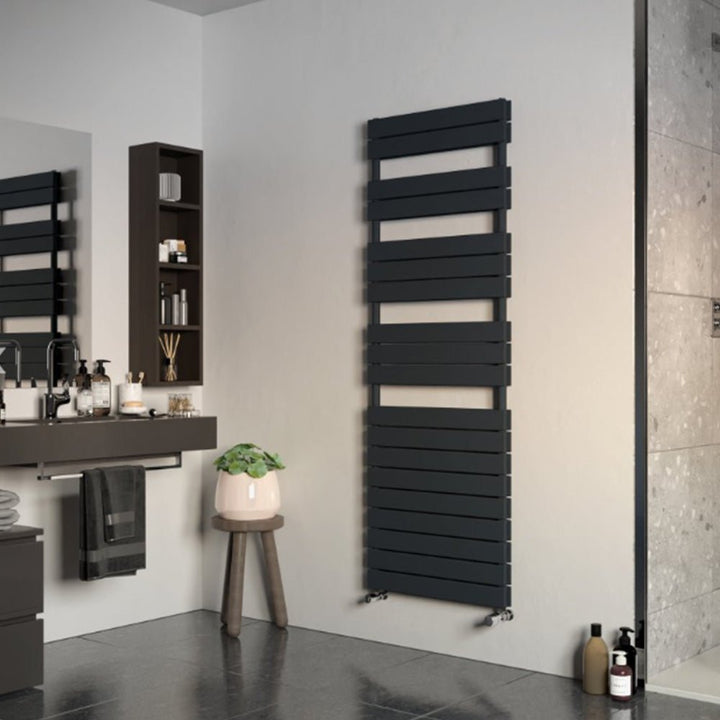 Eucotherm Mars Primus Duo Anthracite Flat Panel Towel Rail Radiators