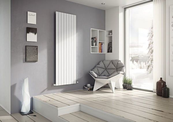 Eucotherm Mars White Single Flat Panel Vertical Radiator