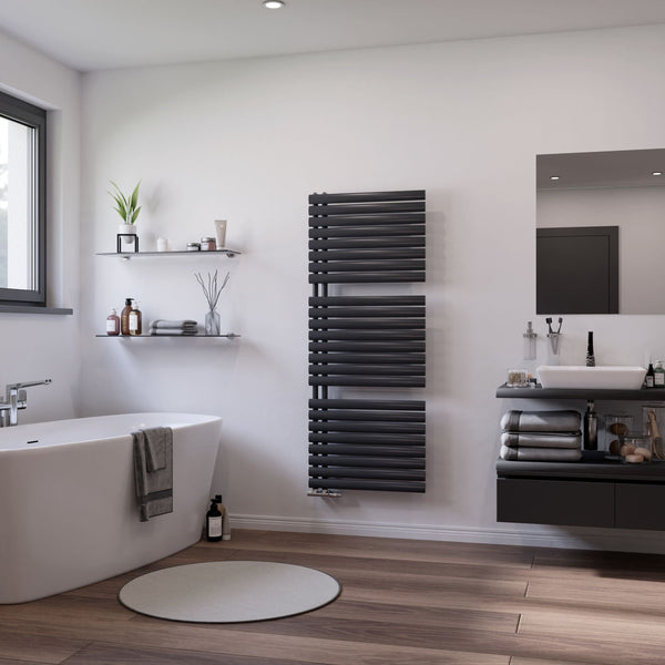 Eucotherm Nova Trium Anthracite Ladder Designer Towel Rail Radiator