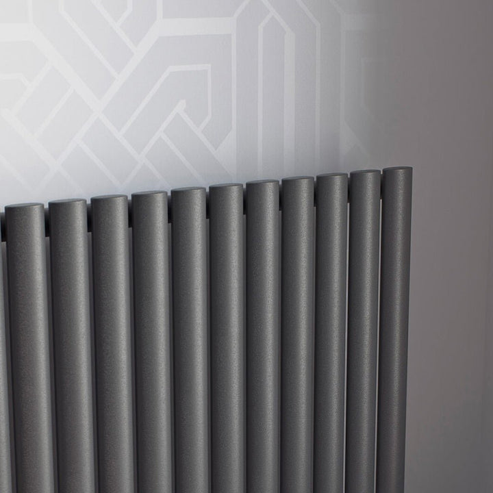 Eucotherm Nova Tube Single 600 Vertical Anthracite Designer Radiator