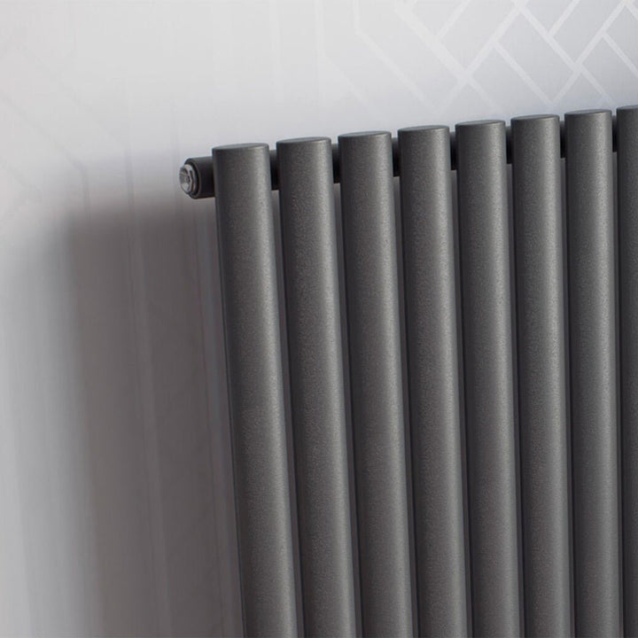 Eucotherm Nova Tube Single 600 Vertical Anthracite Designer Radiator