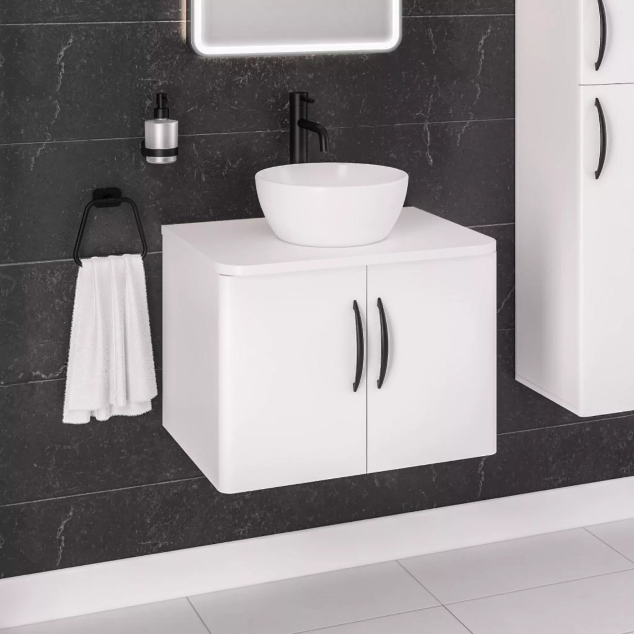Eastbrook Vale 320x320mm Sit on Basin - White