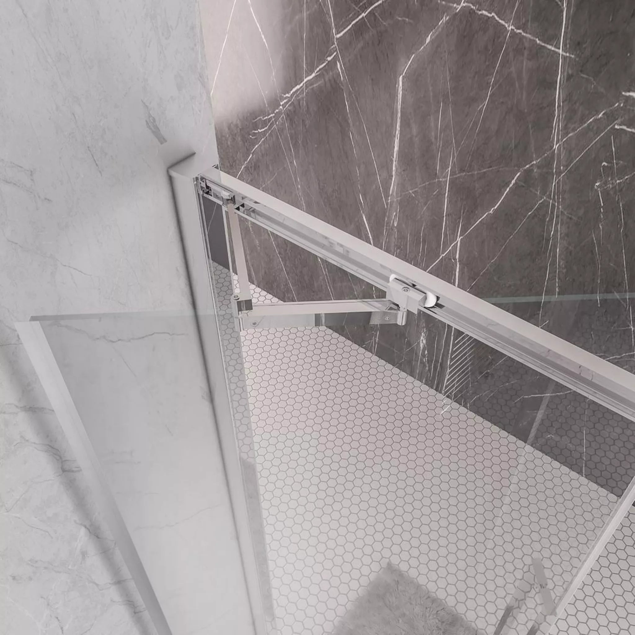 Eastbrook Corniche 2000 8mm Easy Clean 2000mm x 700mm In-Fold Shower Door - Chrome