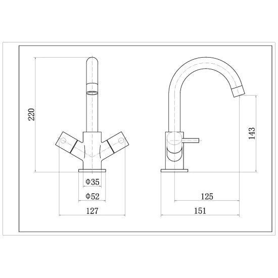 Nuie Series Two Mono Basin Mixer
