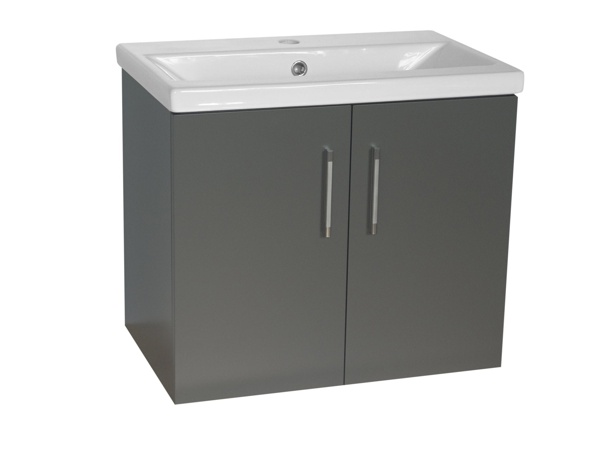 FLAIR (600mm - 2 Door) Wall Hung Vanity Unit – Matt Dark Grey