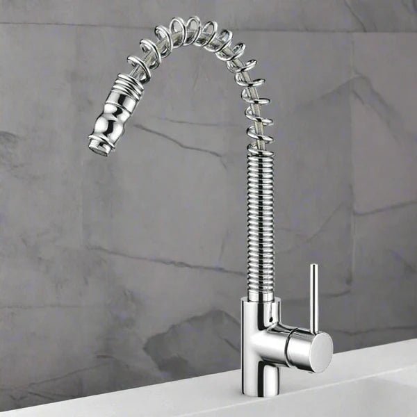 Francis Pegler Chef Chrome Mono Kitchen Sink Mixer Tap – Dual Lever, Swivel Spout